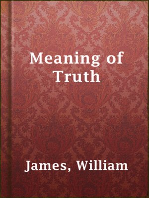 cover image of Meaning of Truth